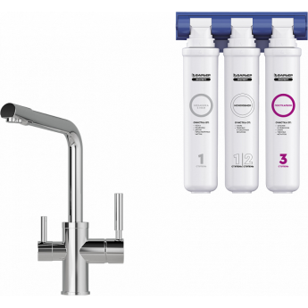 Комплект кухонный смеситель GRANULA 2088 Хром + Фильтр