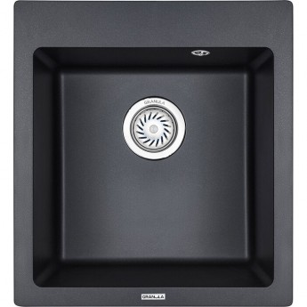 Кухонная мойка GRANULA GR-4651 шварц (черный металлик)