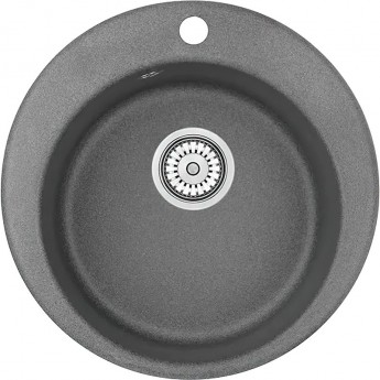 Кухонная мойка GRANULA GR-4801 графит (черно-серый)