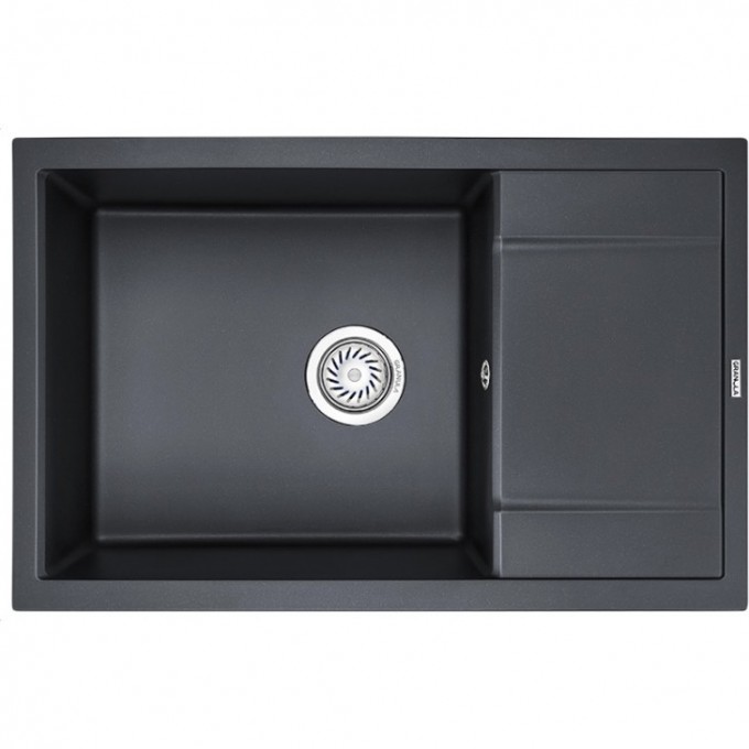 Кухонная мойка GRANULA GR-7805 шварц (черный металлик) 7805 SHBAPC
