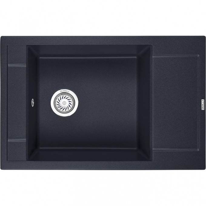 Кухонная мойка GRANULA GR-7806 шварц (черный металлик) 7806 SHBAPC