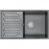 Кухонная мойка GRANULA GR-8601 шварц (черный металлик)