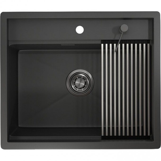 Кухонная мойка GRANULA KITCHEN SPACE KS-6051 черный матовый 6051 CHEPHYII MATOBYII