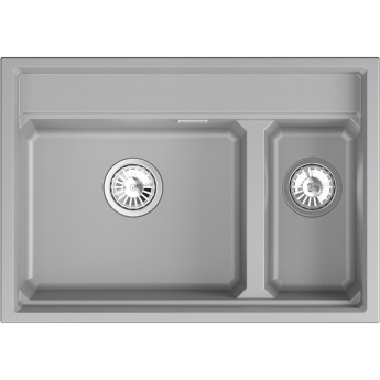 Кухонная мойка GRANULA KS-7302i АЛЮМИНИУМ кварц