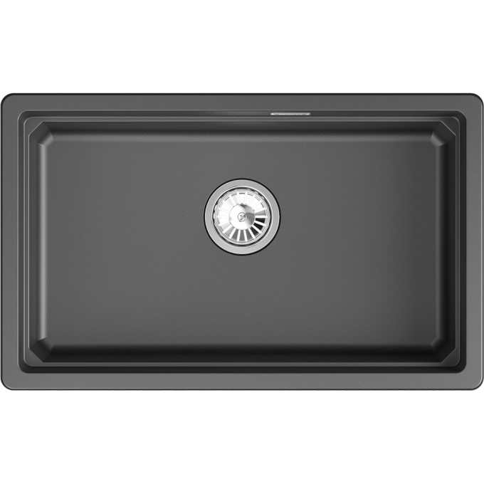 Кухонная мойка GRANULA KS-7303iU чёрный металлик кварц 7303iU SHBAPC