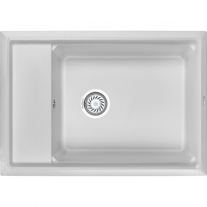 Кухонная мойка GRANULA KS-7305, арктик (белый) 7305 APKTIK