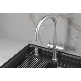 Кухонный смеситель GRANULA KITCHEN SPACE KS-8274 Нерж