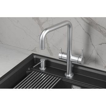 Кухонный смеситель GRANULA KITCHEN SPACE KS-8275 Нерж