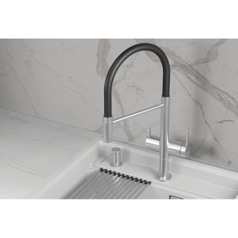 Кухонный смеситель GRANULA KITCHEN SPACE KS-8277 Нерж