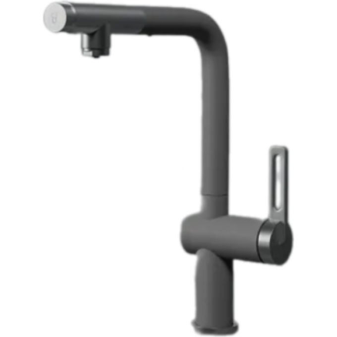 Смеситель для кухни GRANULA 8169 алюминиум с выдвижным изливом 8169 ALYUMIHIYM