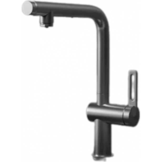 Смеситель для кухни GRANULA 8169 Нерж с выдвижным изливом 8169 HEPJ