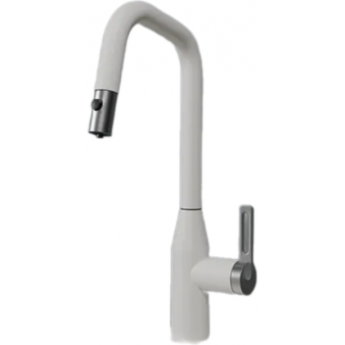 Смеситель для кухни GRANULA 8171 арктик с выдвижным изливом