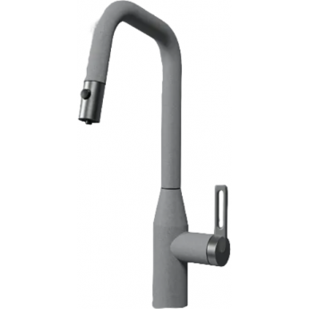 Смеситель для кухни GRANULA 8171 базальт с выдвижным изливом