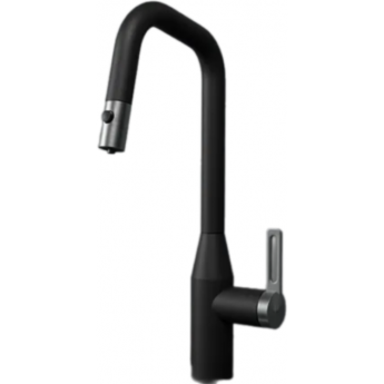 Смеситель для кухни GRANULA 8171 турмалин с выдвижным изливом