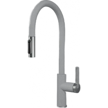 Смеситель для кухни GRANULA GR-8168 базальт с выдвижным изливом