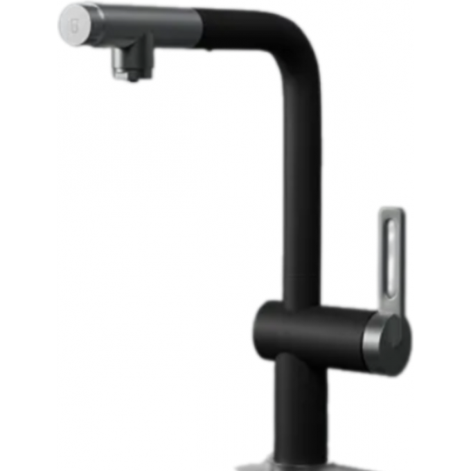 Смеситель для кухни GRANULA GR-8169 турмалин с выдвижным изливом 8169 TYPMALIH