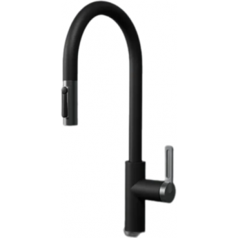 Смеситель кухонный GRANULA GR-8168 с выдвижным изливом турмалин