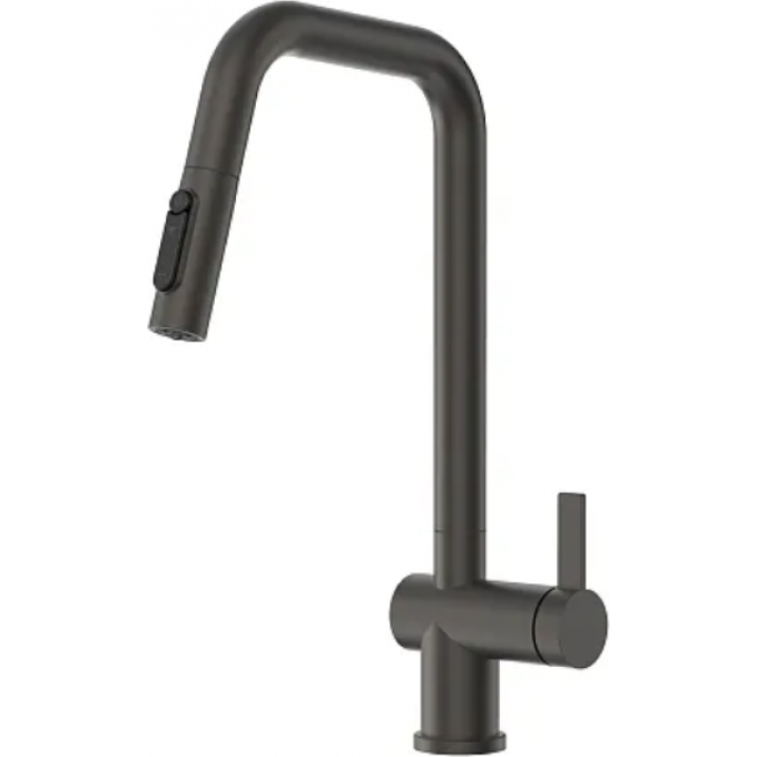 Смеситель кухонный GRANULA KS-7273 графит матовый 7273 GPAFIT MATOBYII